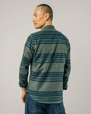 Barre Stripes Shirt Khaki from Brava Fabrics