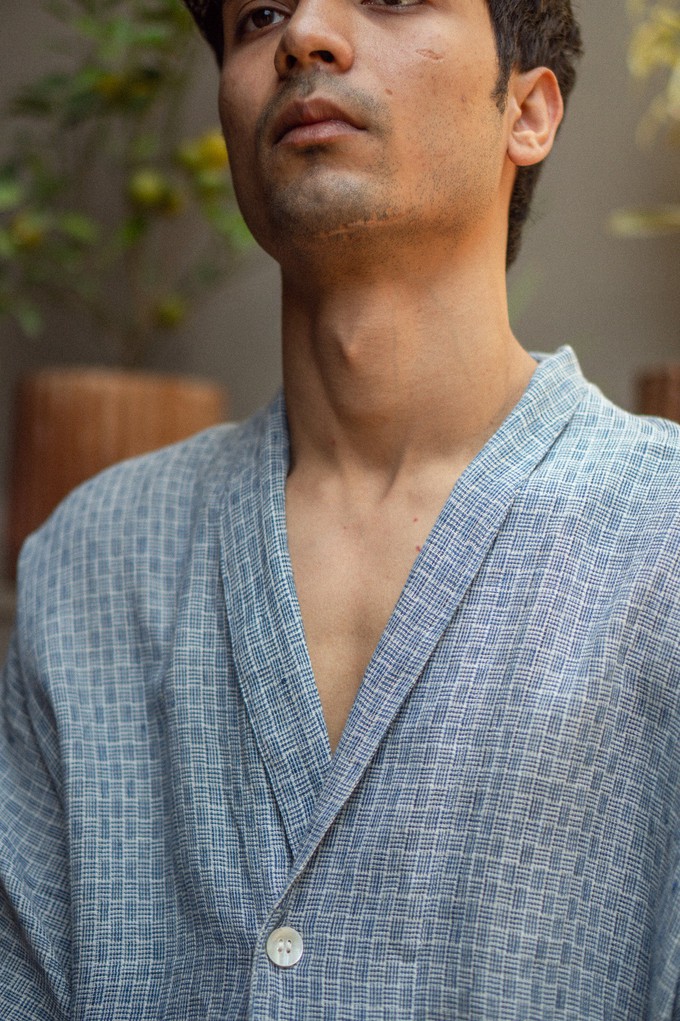 Effortless Edit Kimono Shirt - Indigo from Lafaani