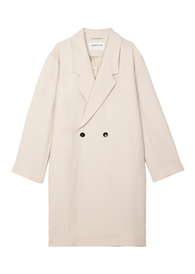 Clean solid overcoat from Vanilia