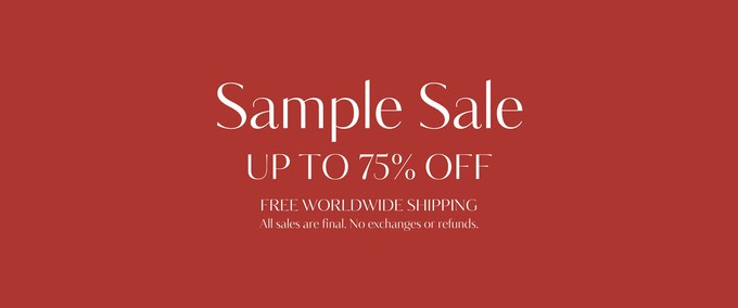 Sample sale at Culthread! Up to 75% off