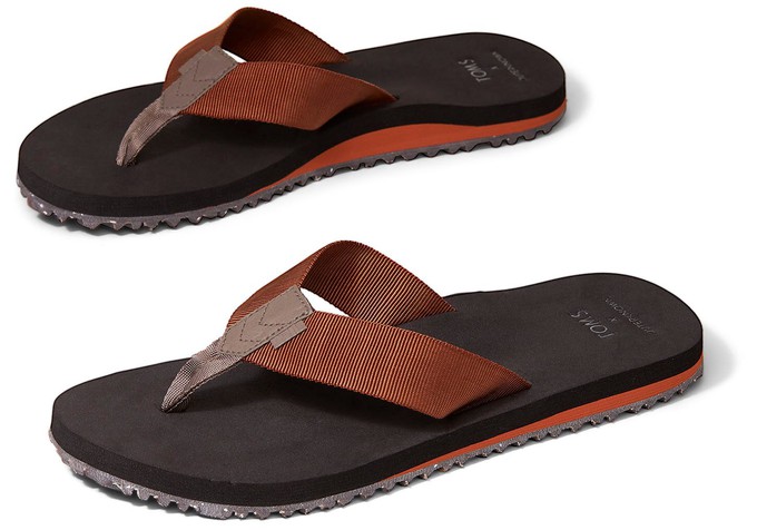 Brown Lagoon x Outerknown men's flip flops