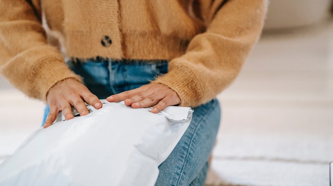 Consumer sending back some rented clothes