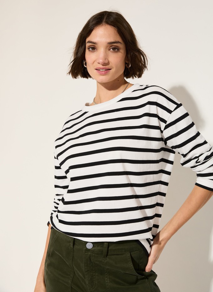 Consumer wearing a regenerative cotton top