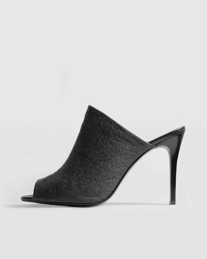 Elegant vegan shoes made of sustainable faux leather