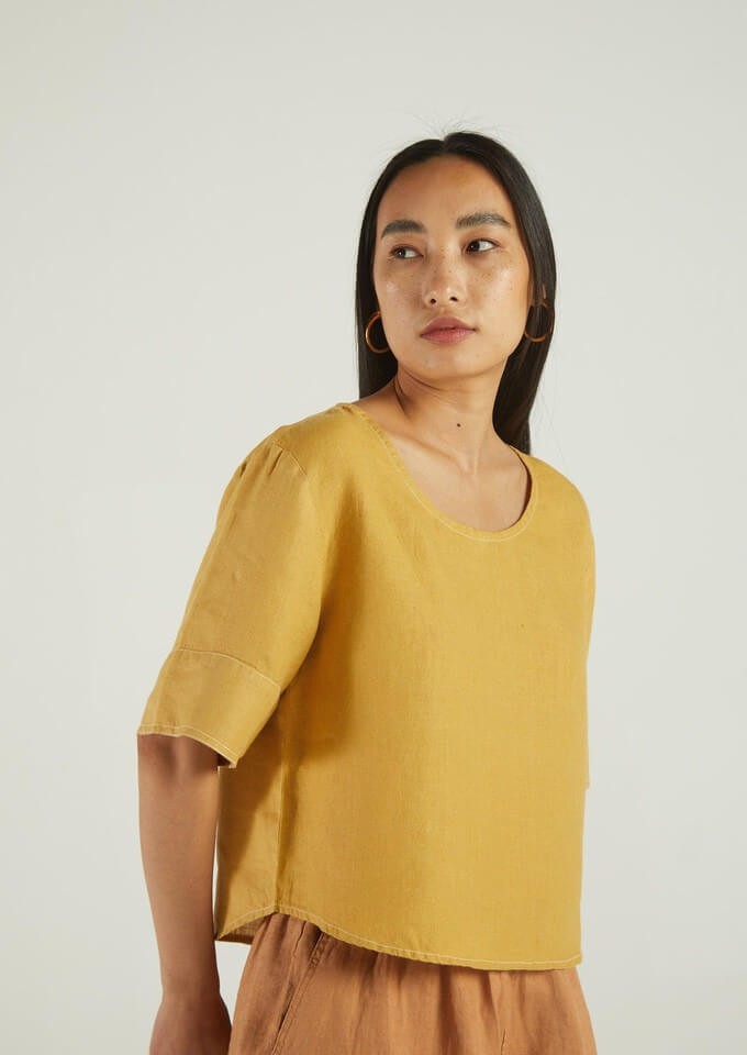 Hemp top by an ethical hemp brand