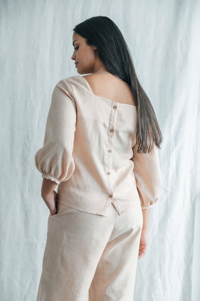 ethical hemp top by a fairtrade brand