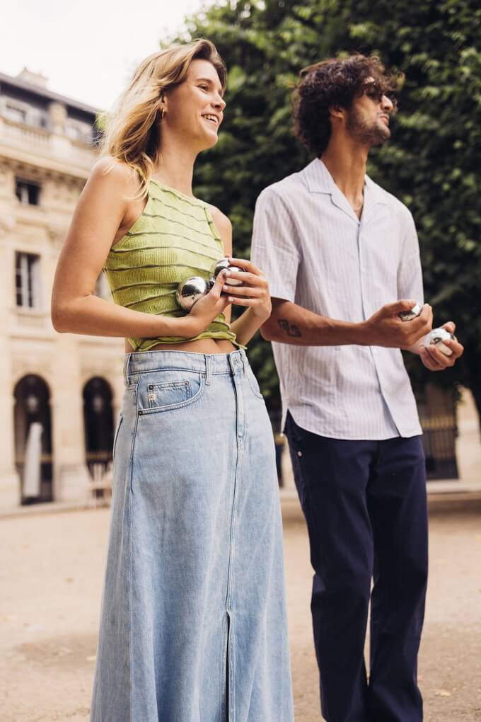 Jeans by a brand offering a take back scheme