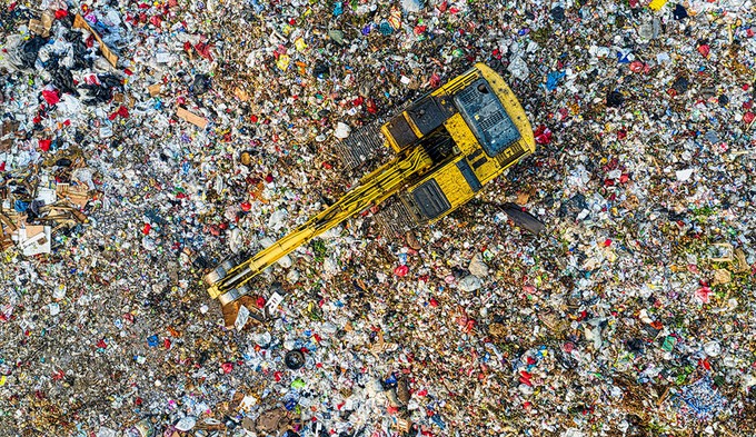 Landfill showing the problem with unsustainable consumption