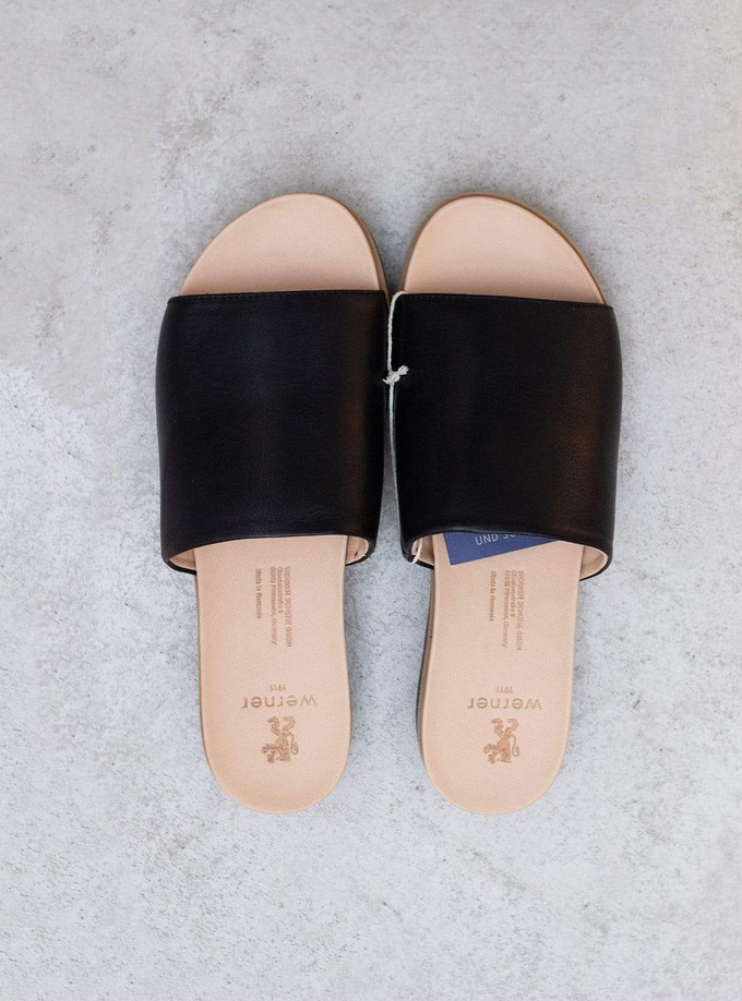 Ottavia black sustainable slippers