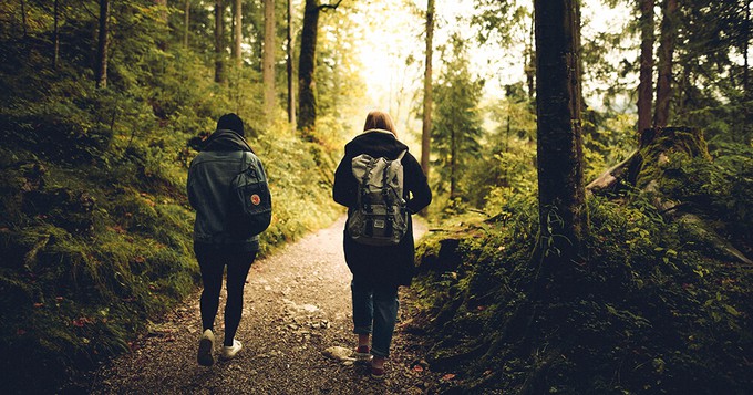 People enjoying an ethical hygge outdoors