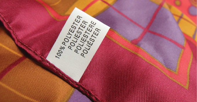 Clothes made with polyester fabric