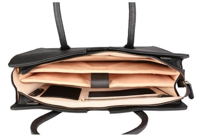 Qua Tan vegan laptop bag