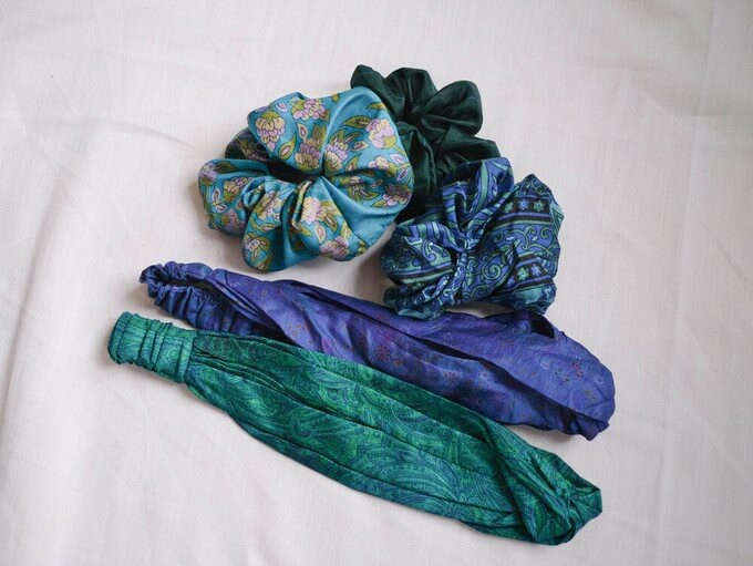 Set of sustainable scrunchies