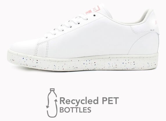 Sustainable shoes made with recycled bottles