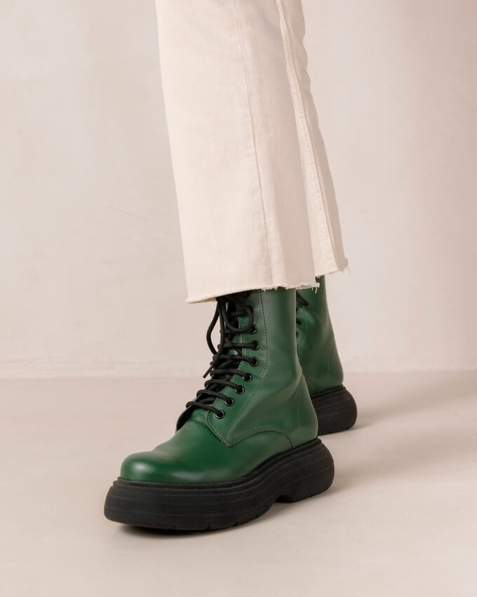 Vegan leather boots