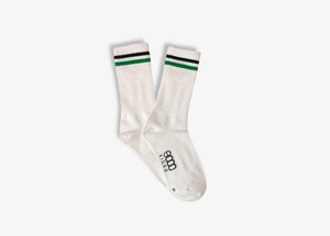 Striped White Socks from 8000kicks