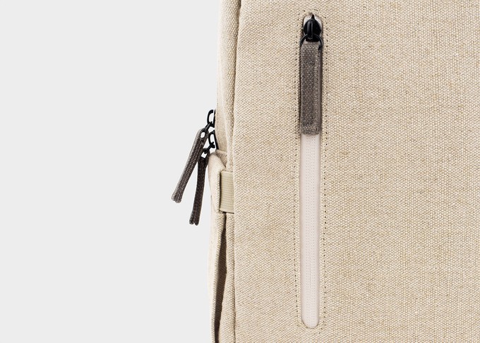 Small Hemp Backpack in Beige and Green from 8000kicks