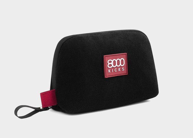 Accessory & Tech Pouch in black hemp from 8000kicks