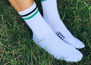 Striped White Socks from 8000kicks