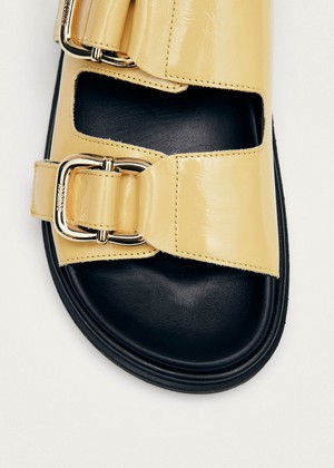 Harper Onix Vanilla Leather Sandals from Alohas