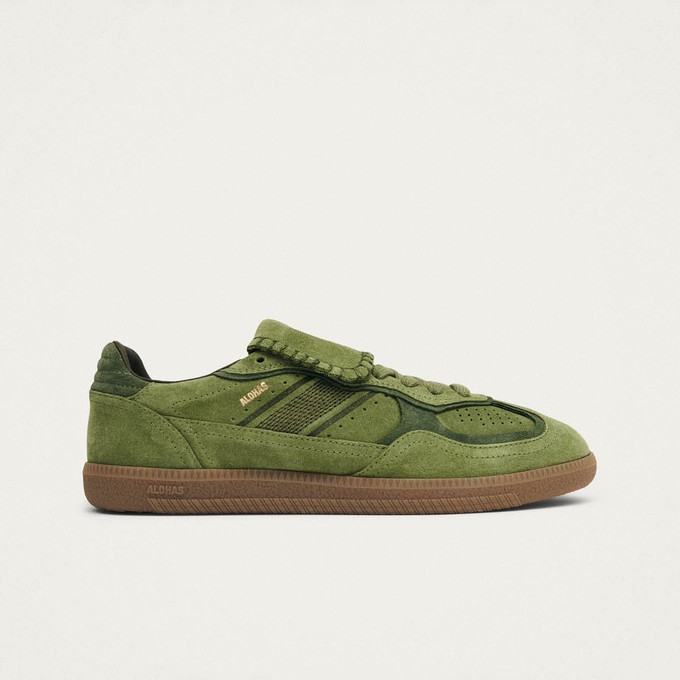 Tb.490 Club Suede Green Leather Sneakers from Alohas