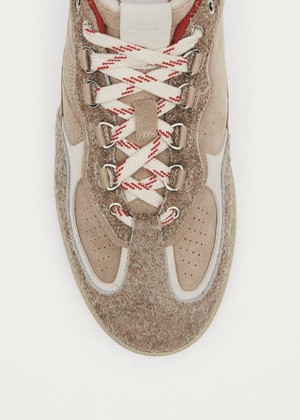 Tb.490 Trek Beige Leather Sneakers from Alohas