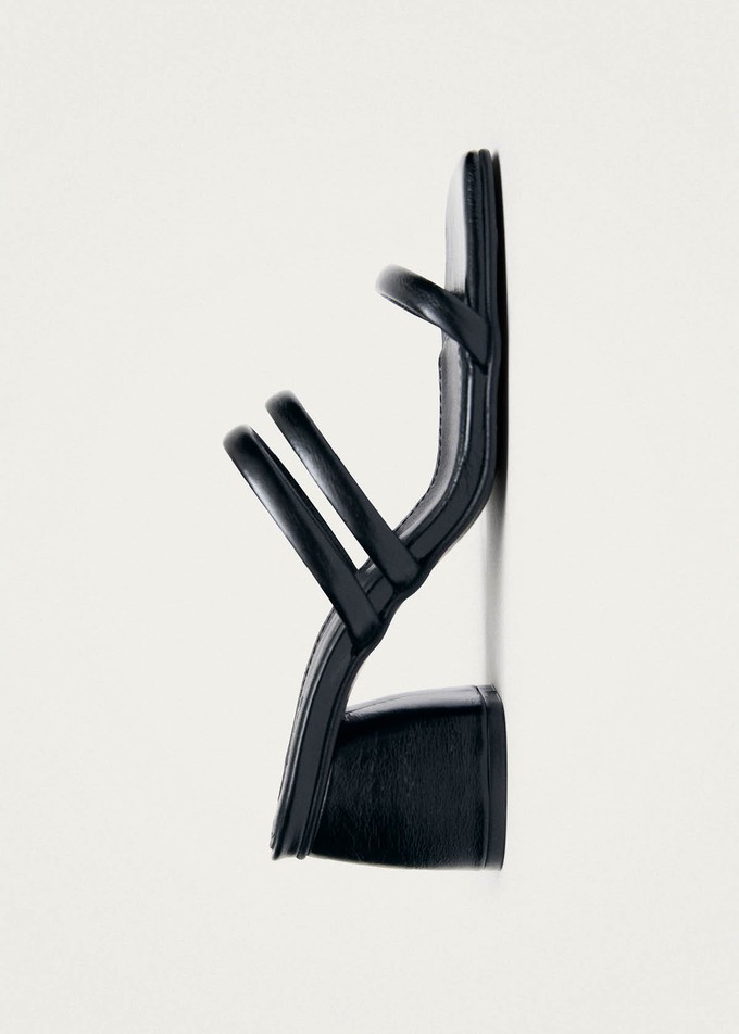 Indiana Rift Black Leather Sandals from Alohas