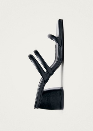 Indiana Rift Black Leather Sandals from Alohas