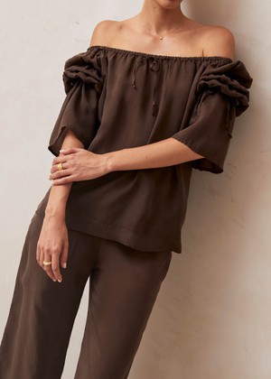 Mersea Brown Blouse from Alohas