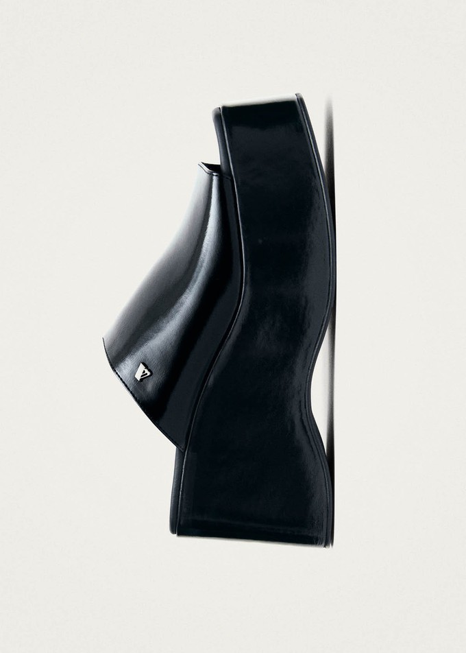 Vale Patent Black Leather Sandals from Alohas