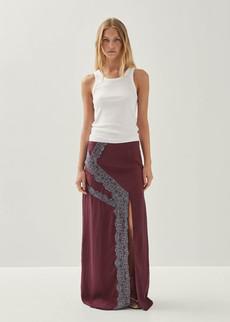 Nusa Burgundy Skirt via Alohas