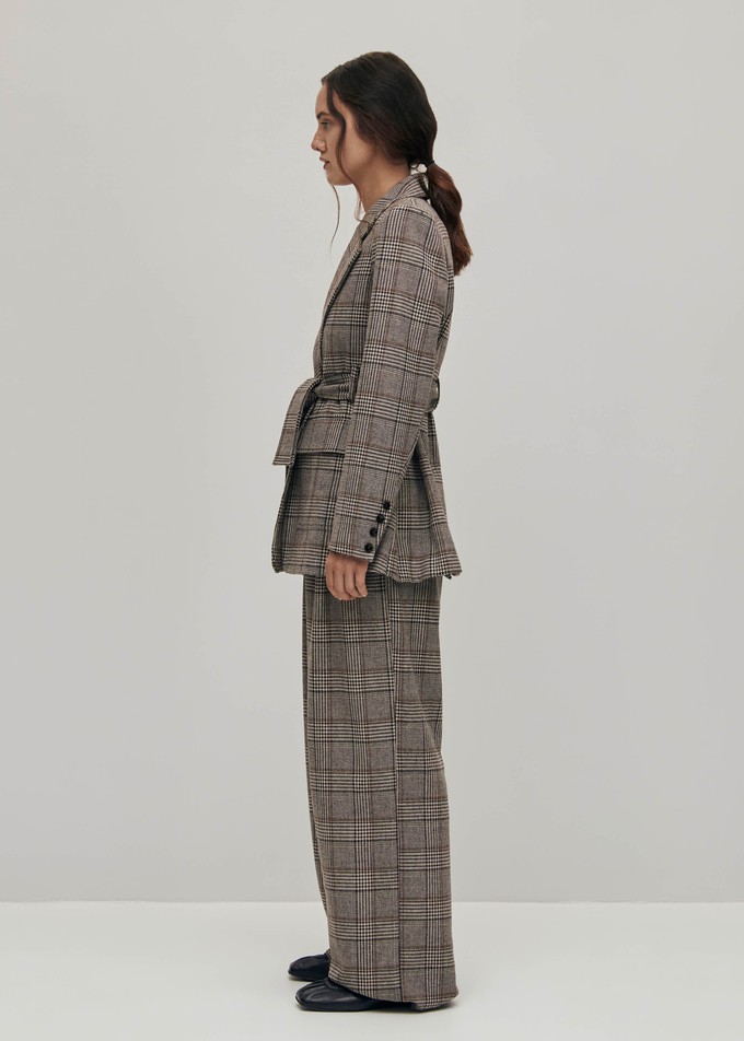 Nagano Checks Brown Blazer from Alohas Nagano Checks Brown Blazer from Alohas