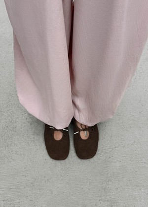 Rosalind Recycled Brown Leather Ballet Flats from Alohas