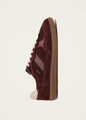 Tb.490 Rife Burgundy Cream Leather Sneakers from Alohas