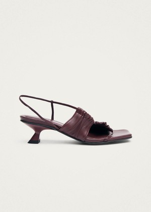 Juniper Burgundy Leather Sandals from Alohas