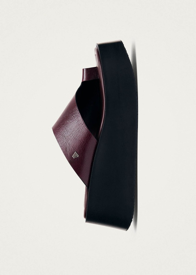 Nova Rift Burgundy Leather Sandals from Alohas
