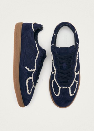 Tb.490 Crochet Navy Leather Sneakers from Alohas
