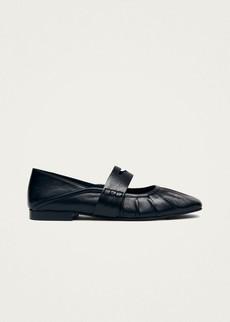 Bargo Black Leather Ballet Flats via Alohas