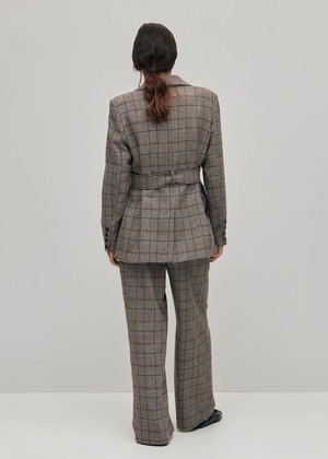 Nagano Checks Brown Blazer from Alohas Nagano Checks Brown Blazer from Alohas