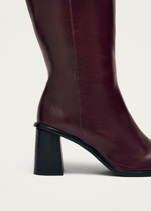 East Rift Burgundy Leather Boots from Alohas