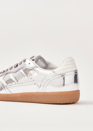 Tb.490 Rife Shimmer Silver Cream Leather Sneakers from Alohas