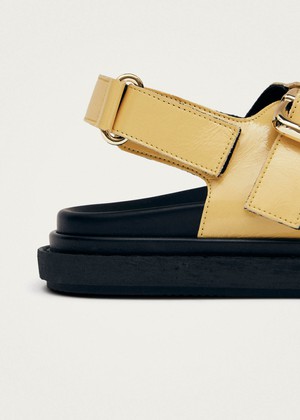 Harper Onix Vanilla Leather Sandals from Alohas
