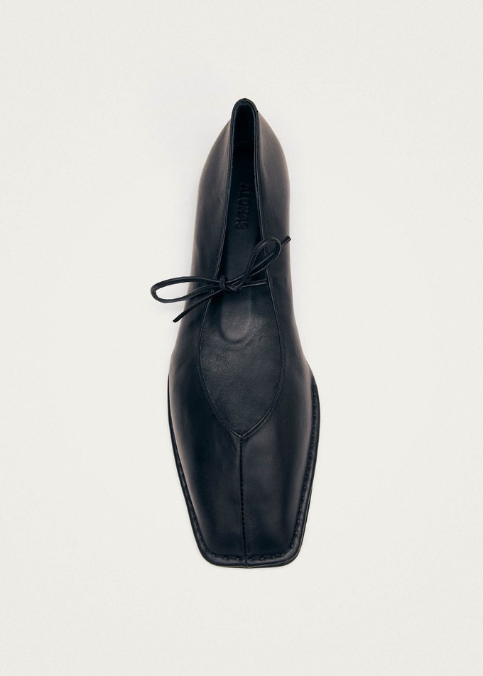 Sway Black Leather Ballet Flats from Alohas