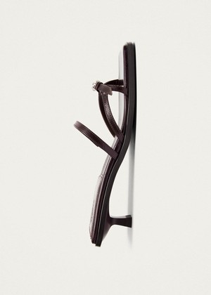 Liko Rift Dark Brown Leather Sandals from Alohas