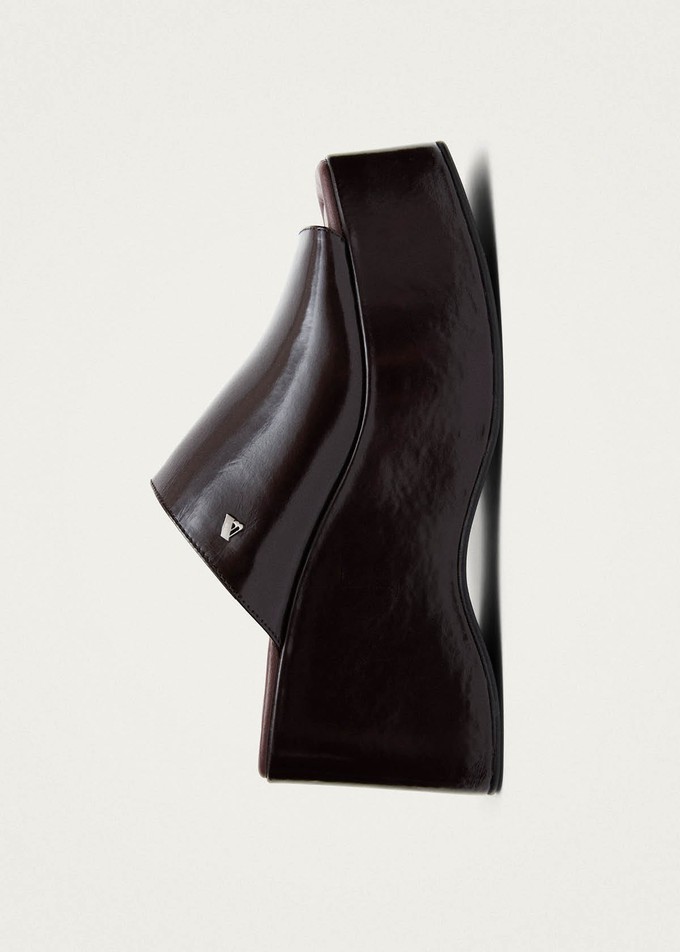 Vale Patent Brown Leather Sandals from Alohas