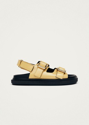 Harper Onix Vanilla Leather Sandals from Alohas