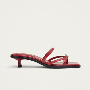 Liko Rift Red Leather Sandals from Alohas