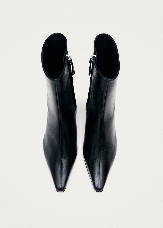 Ambar Rift Black Leather Ankle Boots from Alohas