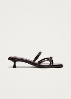 Liko Rift Dark Brown Leather Sandals via Alohas