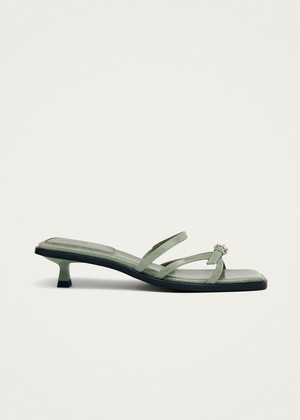 Liko Patent Matcha Leather Sandals from Alohas